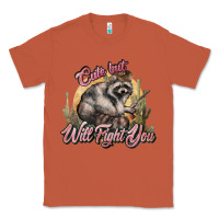 Copper cute but will fight you racoon western Classic Tee - NancyCooperArtShop