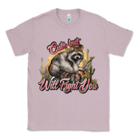 Lilac cute but will fight you racoon western Classic Tee - NancyCooperArtShop