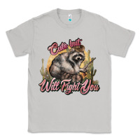 Moon Dust cute but will fight you racoon western Classic Tee - NancyCooperArtShop