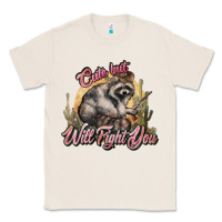 Natural cute but will fight you racoon western Classic Tee - NancyCooperArtShop