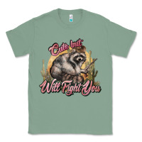 Sage cute but will fight you racoon western Classic Tee - NancyCooperArtShop