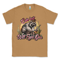 Toasted Coconut cute but will fight you racoon western Classic Tee - NancyCooperArtShop