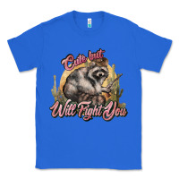 True Royal cute but will fight you racoon western Classic Tee - NancyCooperArtShop
