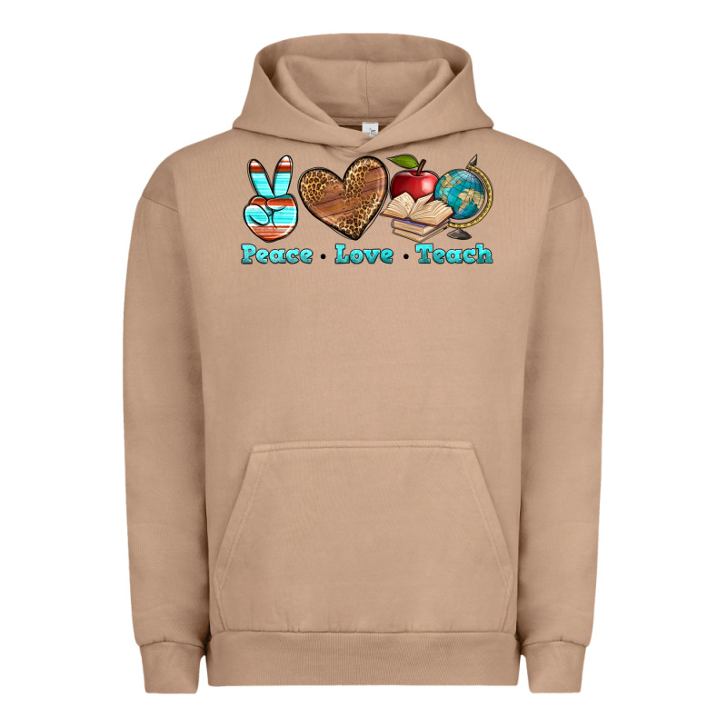 Peace Love Teach Urban Hoodie by BundleAndBundleShop | Teevron