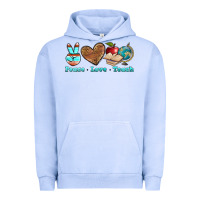 Pigment Grape Ice peace love teach Urban Hoodie - BundleAndBundleShop