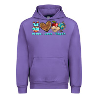 Tulip peace love teach Urban Hoodie - BundleAndBundleShop