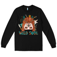 Black Western İndian Wild Soul With Braid Hair Woman Long Sleeve Tee - BundleAndBundleShop