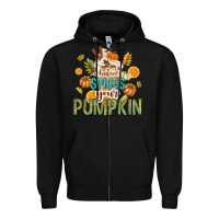 Black Whatever Spices Your Pumpkin Zipper Hoodie - texasbilliewilder