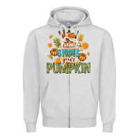 Dove Grey Whatever Spices Your Pumpkin Zipper Hoodie - texasbilliewilder