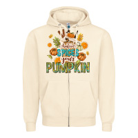 Sandshell Whatever Spices Your Pumpkin Zipper Hoodie - texasbilliewilder