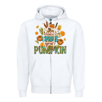 White Whatever Spices Your Pumpkin Zipper Hoodie - texasbilliewilder