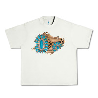 Pistachio gemstone wood leopard patch Urban Heavy Tee - AdoDesignShop
