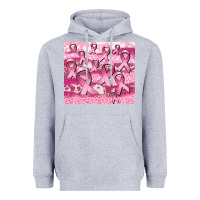 Ribbon  Breast Cancer Heavyweight Hoodie | Teevron