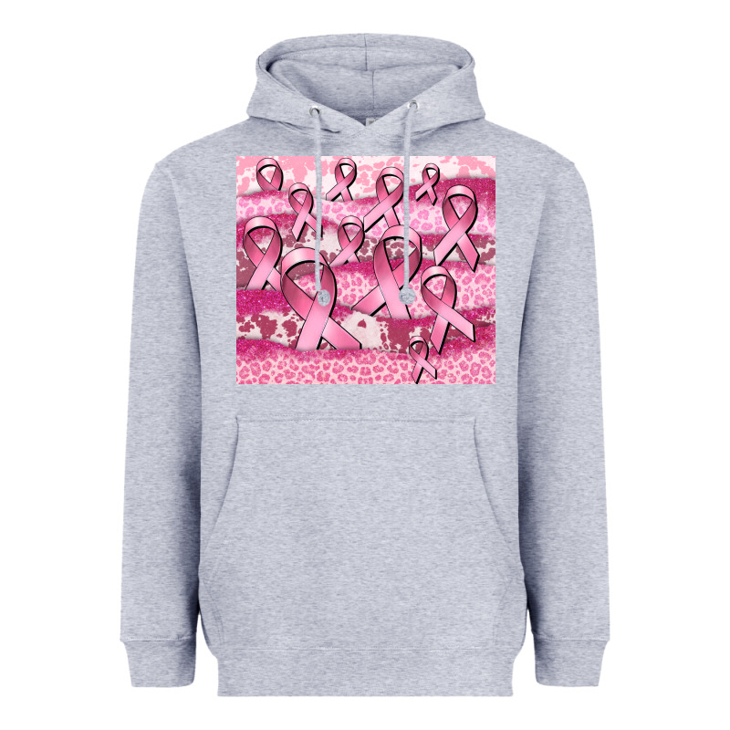Ribbon  Breast Cancer Heavyweight Hoodie by CowGirlArtShop | Teevron