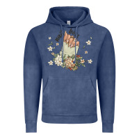 Vintage Denim nail boss Vintage Hoodie - MaliasSmallBusiness