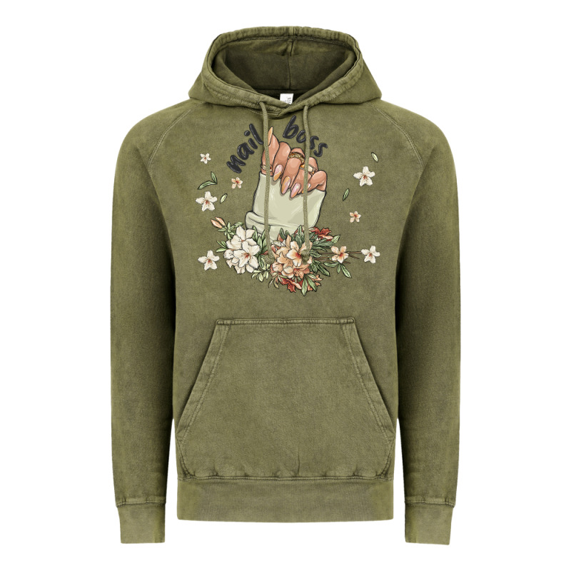 Nail Boss Vintage Hoodie by MaliasSmallBusiness | Teevron