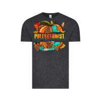Vintage Black Phlebotomist pumpkin Vintage Tee - NancyCooperArtShop