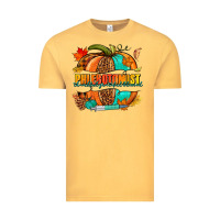 Vintage Mustard Phlebotomist pumpkin Vintage Tee - NancyCooperArtShop