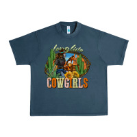 Midnight Navy long live cowgirls Urban Heavy Tee - NancyCooperArtShop