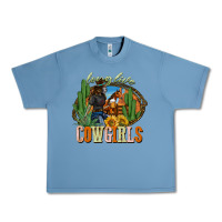 Pebble Blue long live cowgirls Urban Heavy Tee - NancyCooperArtShop