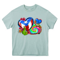 Arona western leopard puerto rico hearts Heavy Core Tee - AdoDesignShop