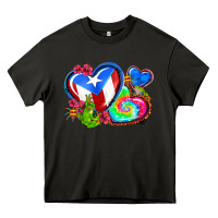 Asphalt western leopard puerto rico hearts Heavy Core Tee - AdoDesignShop