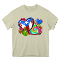 Mossy western leopard puerto rico hearts Heavy Core Tee - AdoDesignShop
