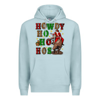 Blue Mist howdy ho ho hos christmas Premium Hoodie - CowGirlArtShop