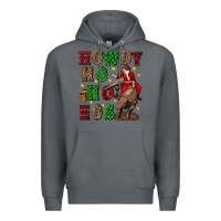 Rock howdy ho ho hos christmas Premium Hoodie - CowGirlArtShop