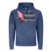 Vintage Denim you sre exactly where you need to be Vintage Hoodie - MaliasSmallBusiness