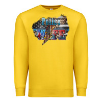 Lemon Police wife lightning bolt 4th of july Premium Sweatshirt - HowdyJamesFarm