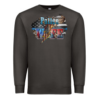 Smoke Police wife lightning bolt 4th of july Premium Sweatshirt - HowdyJamesFarm