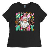 Black merry merry merry Ladies Tee - AdoDesignShop