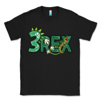Black three rex Classic Tee - MaliasSmallBusiness