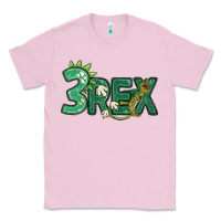Bubblegum Pink three rex Classic Tee - MaliasSmallBusiness