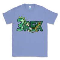 Colony Blue three rex Classic Tee - MaliasSmallBusiness