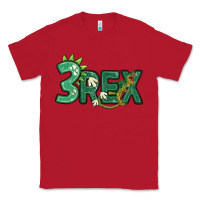 Red three rex Classic Tee - MaliasSmallBusiness