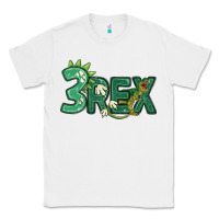 White three rex Classic Tee - MaliasSmallBusiness