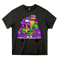 Asphalt farm truck, mardi gras Heavy Core Tee - JahusDesignShop