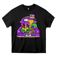 Black farm truck, mardi gras Heavy Core Tee - JahusDesignShop