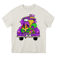 Cream farm truck, mardi gras Heavy Core Tee - JahusDesignShop