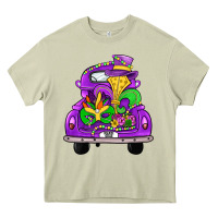 Mossy farm truck, mardi gras Heavy Core Tee - JahusDesignShop