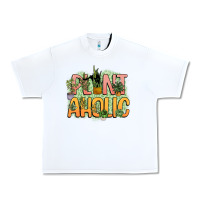 White plantaholic Urban Heavy Tee - NancyCooperArtShop