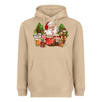Mushroom christmas santa coffee cups Heavyweight Hoodie - CowGirlArtShop