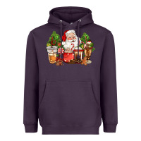 Plum christmas santa coffee cups Heavyweight Hoodie - CowGirlArtShop