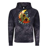 Cloud Black turquoise desert moon Vintage Hoodie - Jasminsmagicworld