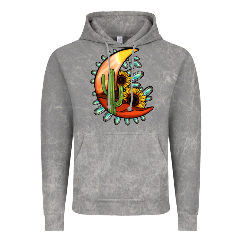 Turquoise Desert Moon Vintage Hoodie by Jasminsmagicworld | Teevron