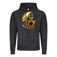 Vintage Black turquoise desert moon Vintage Hoodie - Jasminsmagicworld