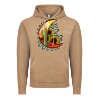 Vintage Coffee turquoise desert moon Vintage Hoodie - Jasminsmagicworld