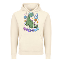 Vintage Artic space dino Vintage Hoodie - MaliasSmallBusiness